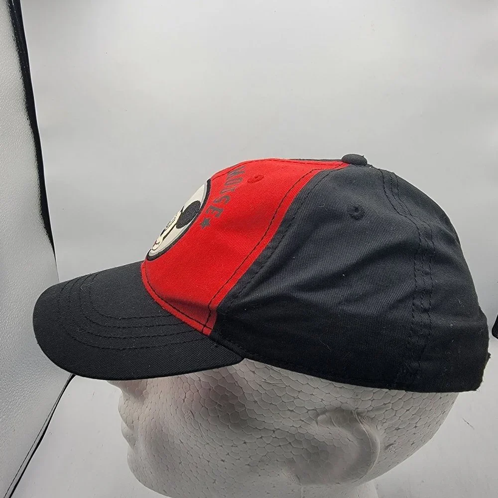 Disney Micky Mouse Adults Unisex Red Black Adjustable Streetwear Hat